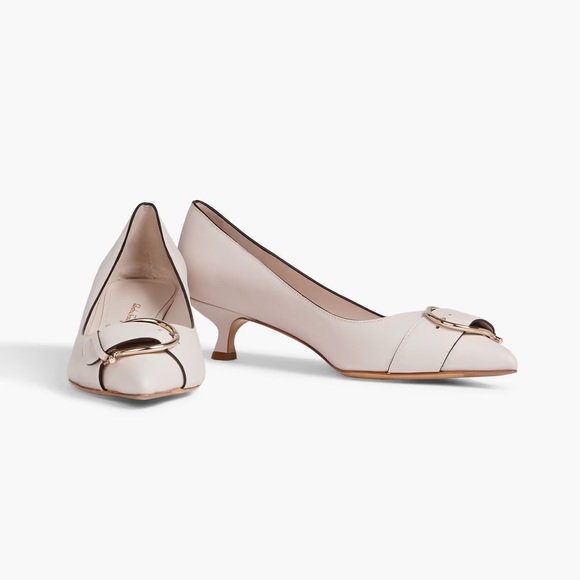 🆕 👠 SALVATORE FERRAGAMO Bione Vitello Pumps 4.0cm Color: Jasmine Size: 8C - Picture 6 of 10